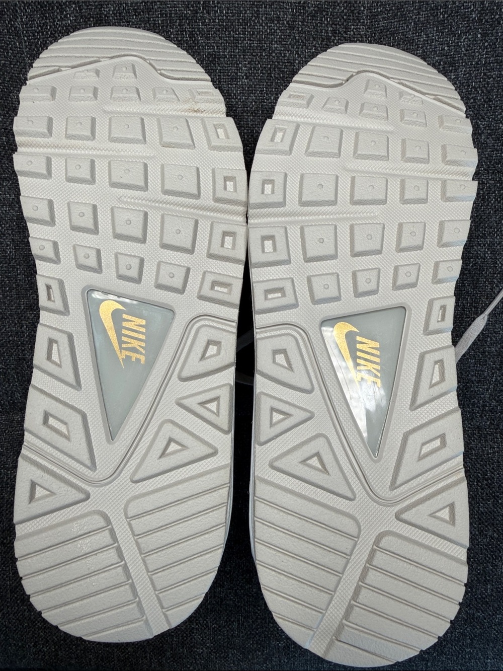 Nike Womens Air Max Sneakers in Cream and Brown - Picture 6 of 7